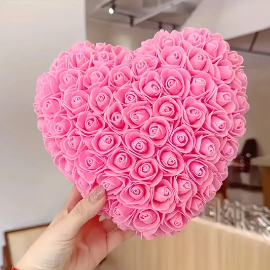 RoseHeart – Kalpli Gül Kutusu (4 Renk Seçenekli)